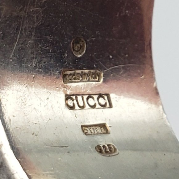Gucci .925 Sterling Silver Ring Made in Italy Size US 7 - Picture 4 of 4